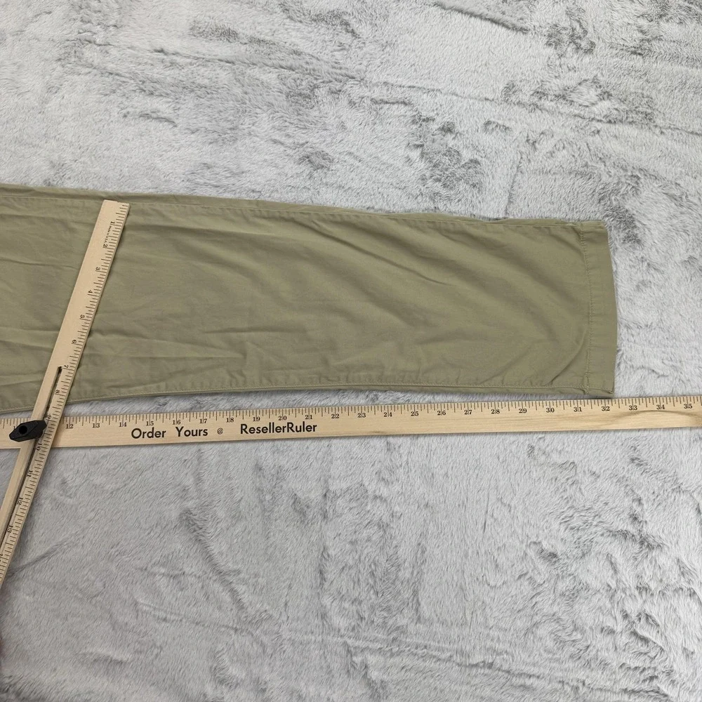 Theory Pants Mens 33 X 32 Beige Chino Flat Front Straight Cotton Zaine Twill